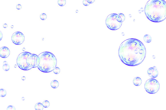 10 bubbles photo overlay